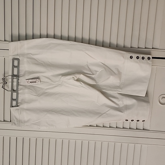 Cotton blend capri pant white size 16 new with tags - Picture 2 of 6